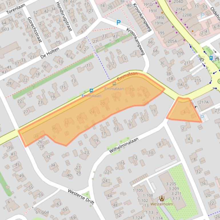 Kaart van postcodegebied 9752KT.