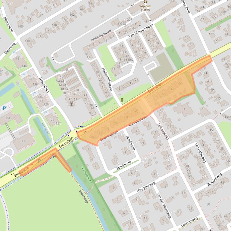 Kaart van postcodegebied 9752KV.