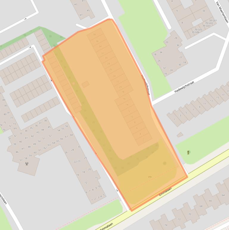 Kaart van postcodegebied 9752KX.