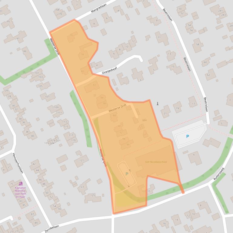 Kaart van postcodegebied 9752LK.