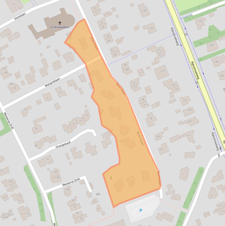 Kaart van postcodegebied 9752LN.