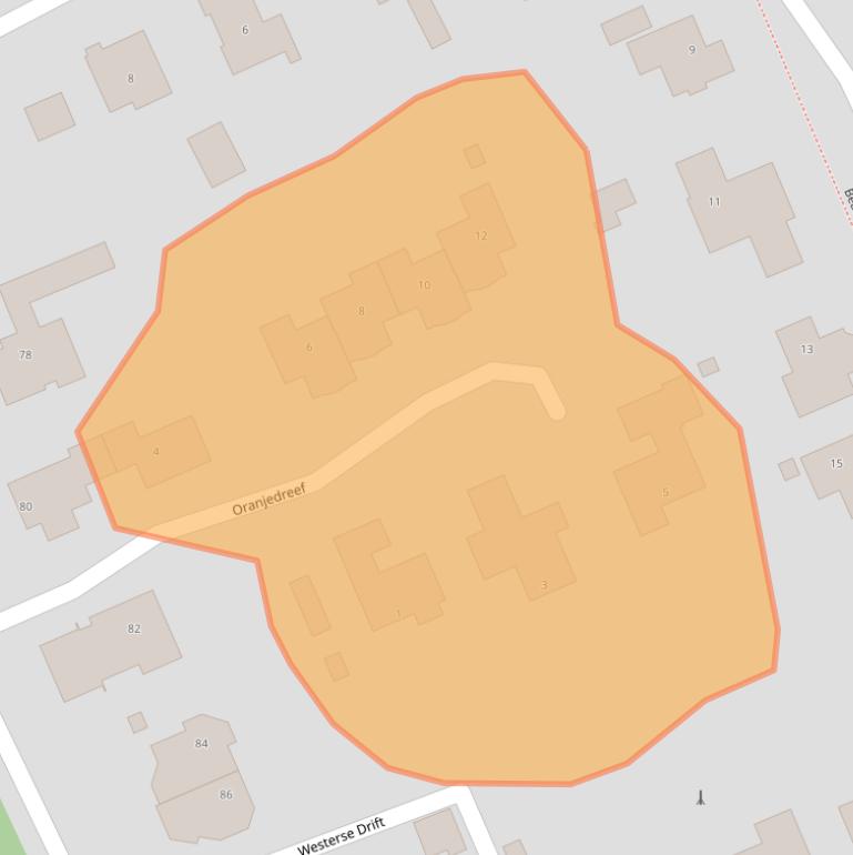 Kaart van postcodegebied 9752LV.