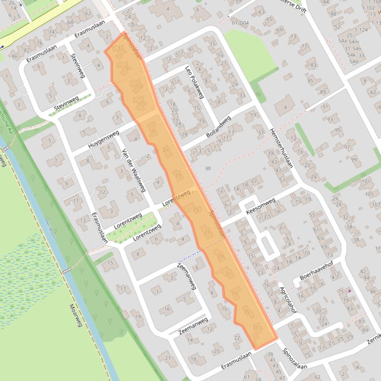 Kaart van postcodegebied 9752NR.