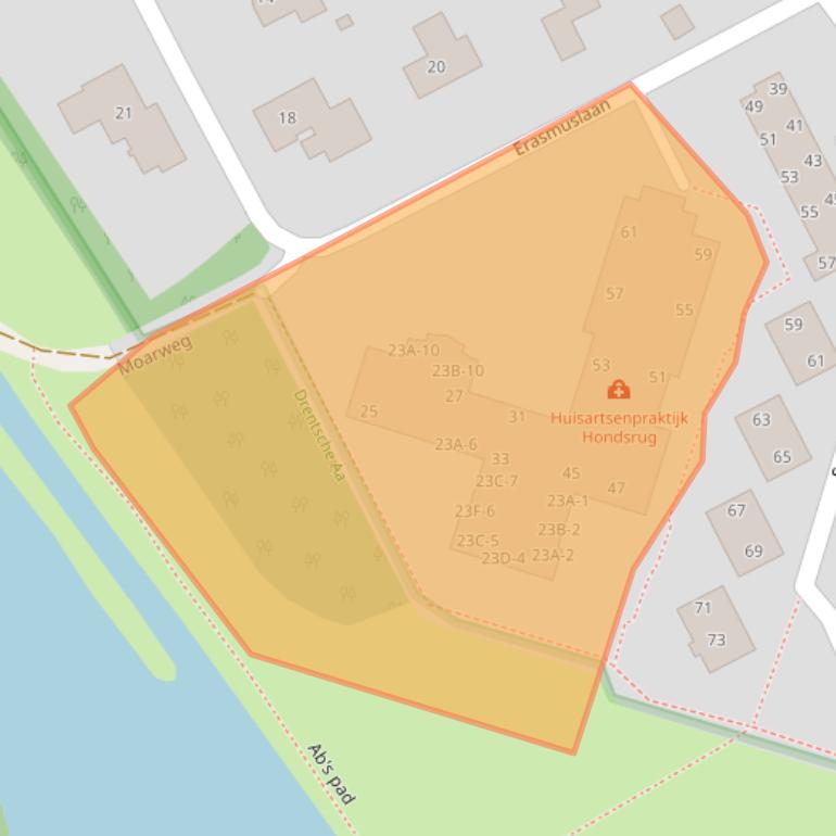 Kaart van postcodegebied 9752PE.