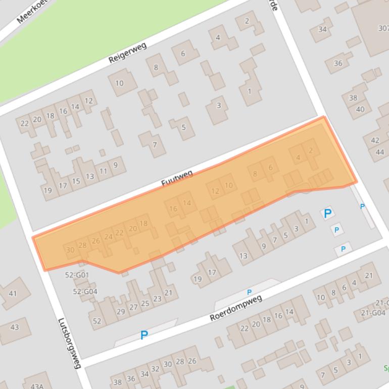 Kaart van postcodegebied 9752VJ.