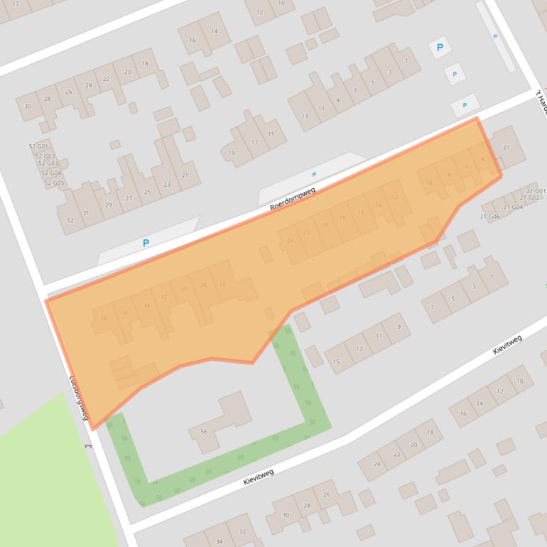 Kaart van postcodegebied 9752VL.