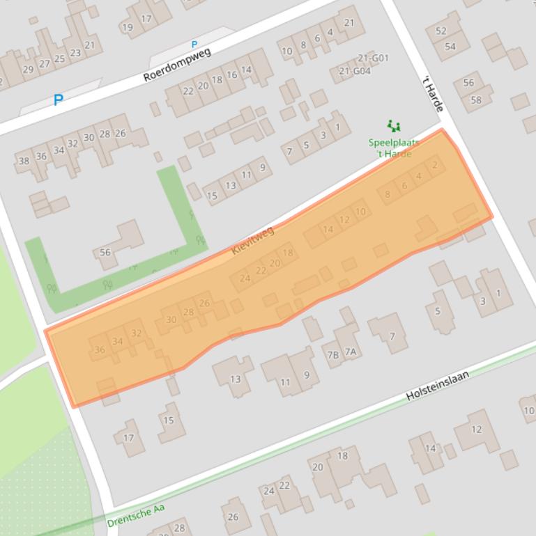 Kaart van postcodegebied 9752VN.