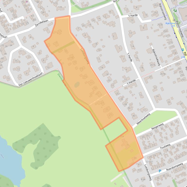Kaart van postcodegebied 9752VS.
