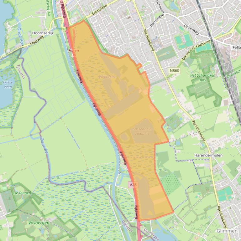 Kaart van postcodegebied 9752VT.