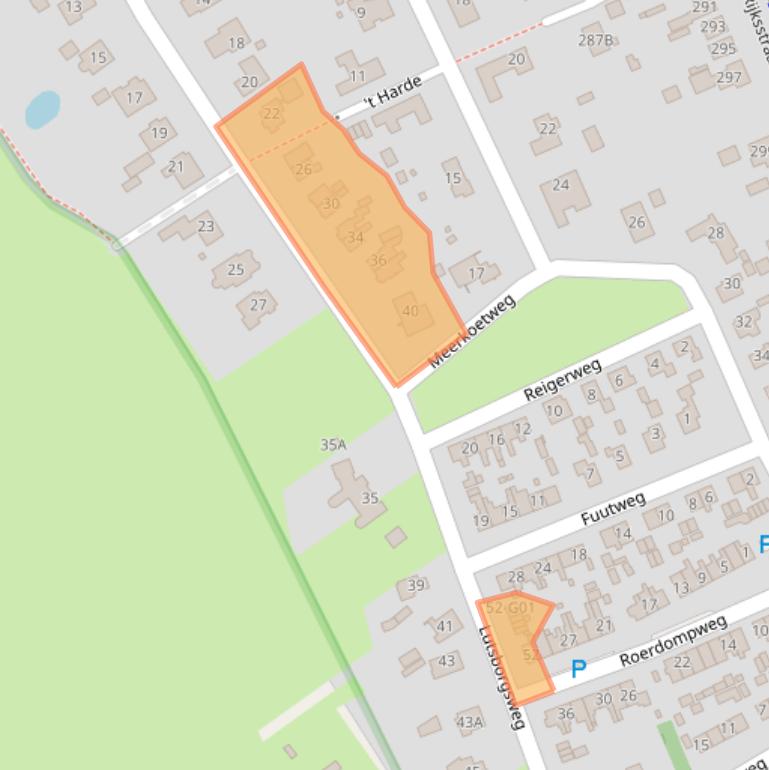 Kaart van postcodegebied 9752VW.