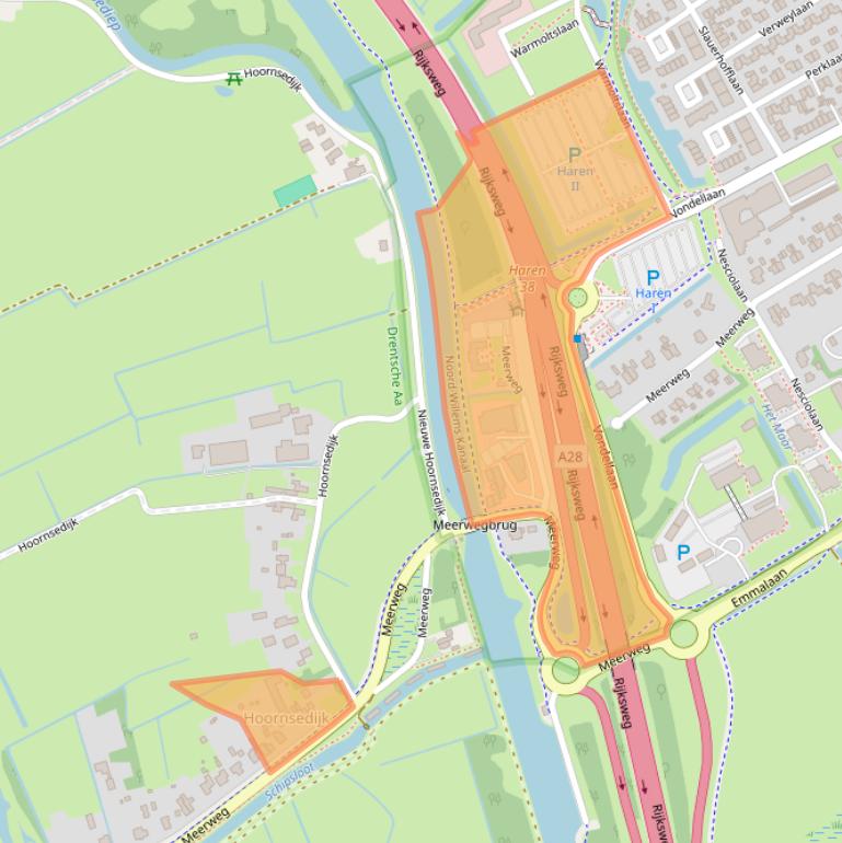 Kaart van postcodegebied 9752XA.
