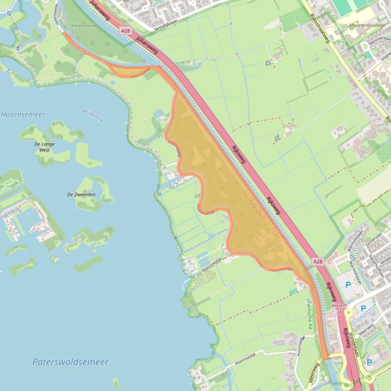 Kaart van postcodegebied 9752XT.