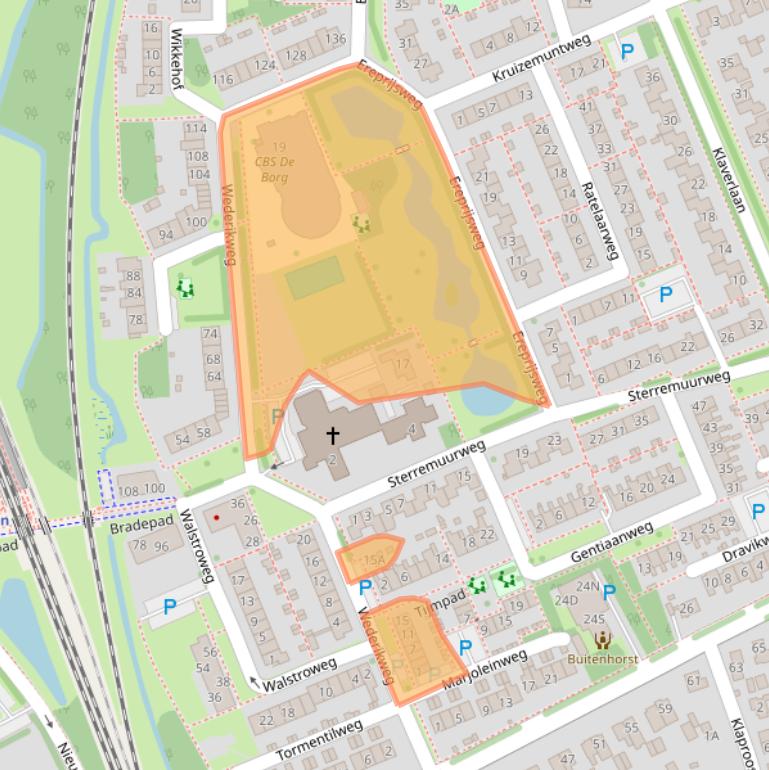 Kaart van postcodegebied 9753AA.