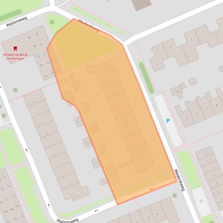 Kaart van postcodegebied 9753AB.