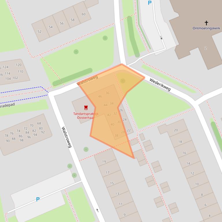 Kaart van postcodegebied 9753AC.