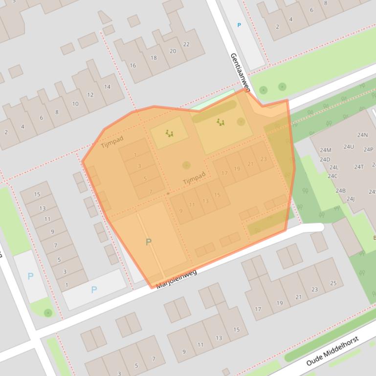 Kaart van postcodegebied 9753AH.