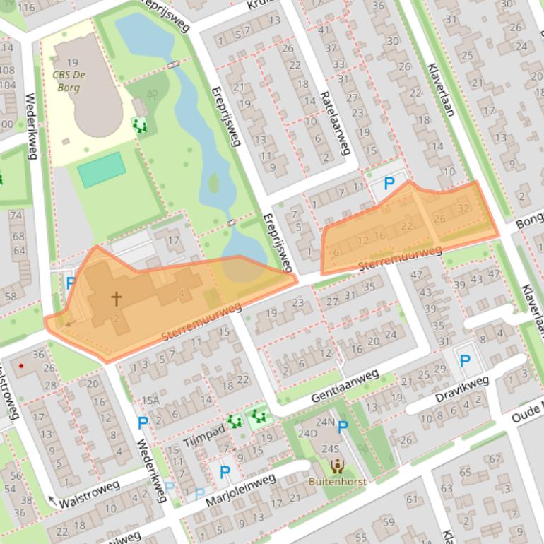 Kaart van postcodegebied 9753AV.