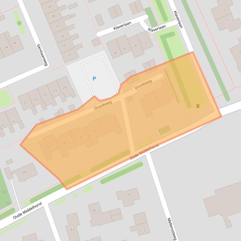 Kaart van postcodegebied 9753AZ.