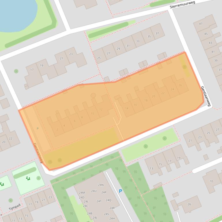 Kaart van postcodegebied 9753BC.