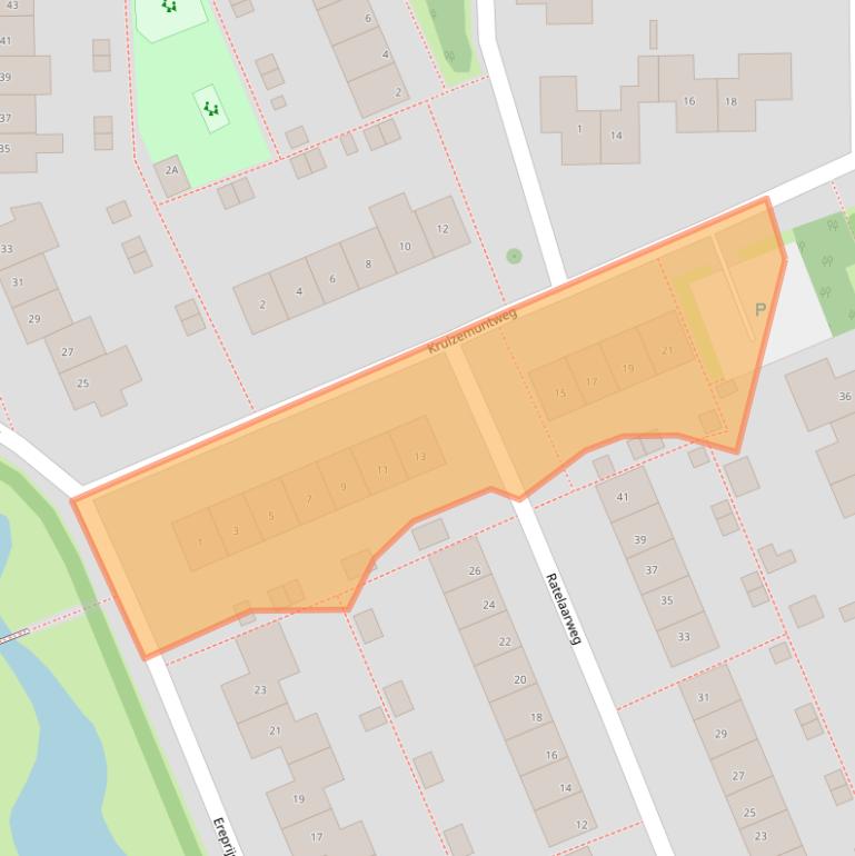 Kaart van postcodegebied 9753BH.