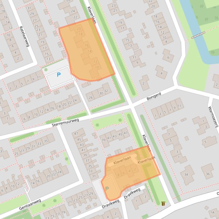 Kaart van postcodegebied 9753BM.