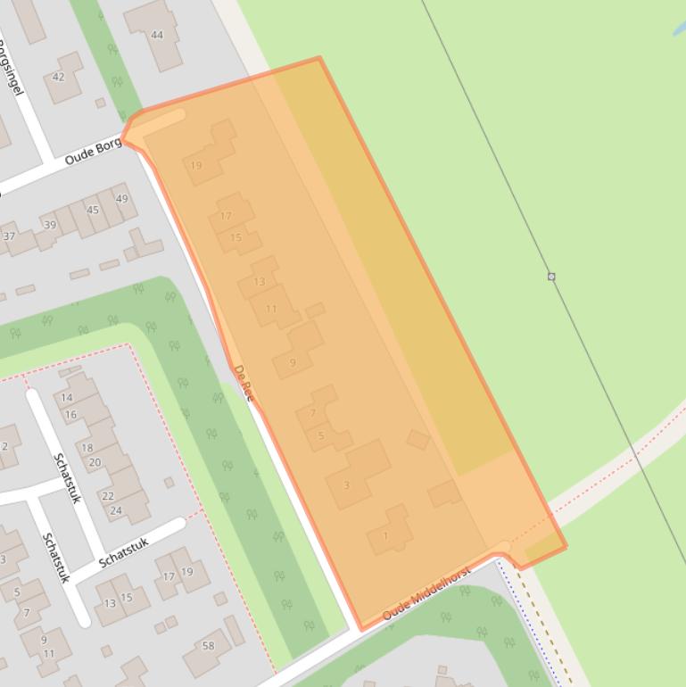 Kaart van postcodegebied 9753BX.