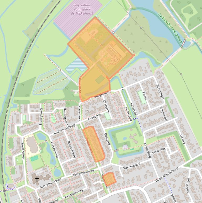 Kaart van postcodegebied 9753BZ.
