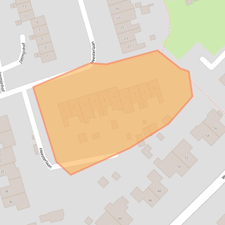 Kaart van postcodegebied 9753EC.