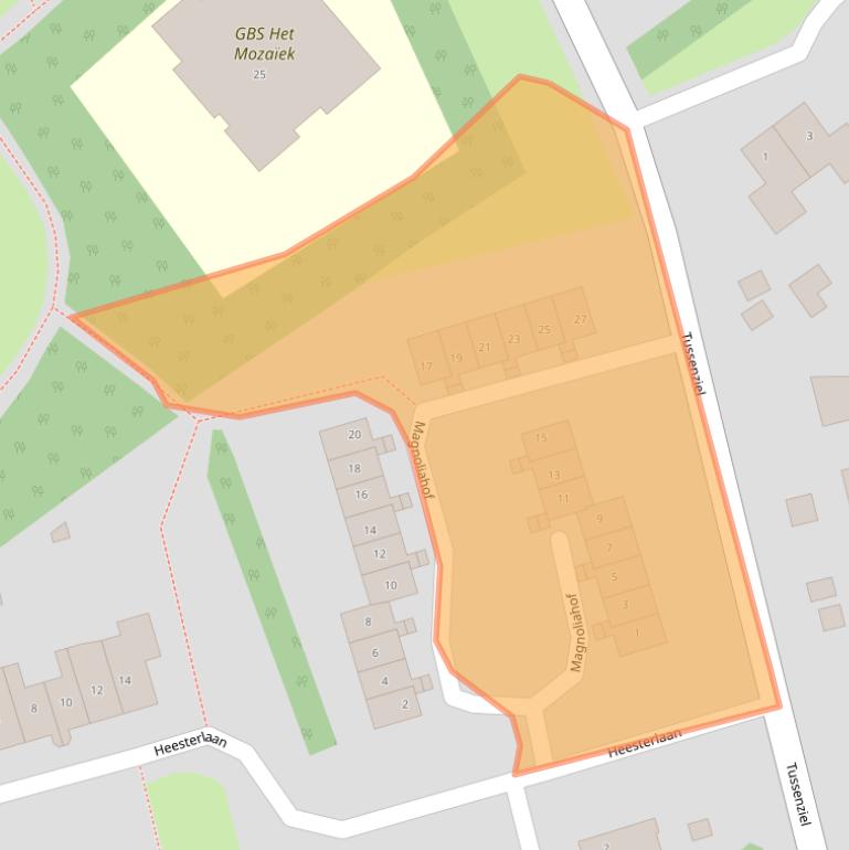 Kaart van postcodegebied 9753EH.