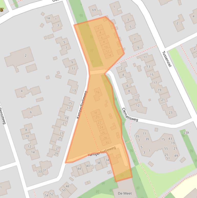 Kaart van postcodegebied 9753EN.