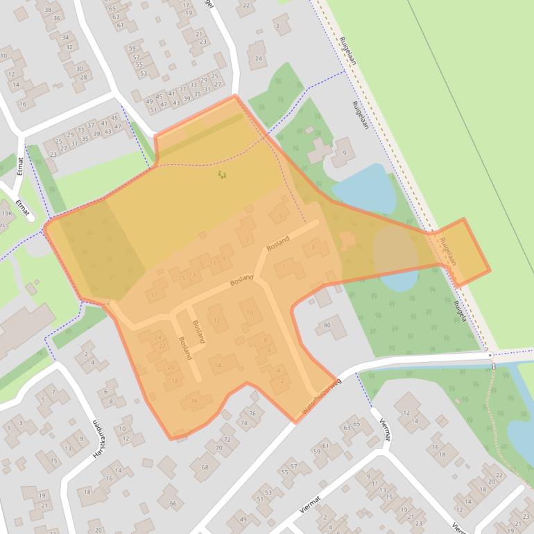 Kaart van postcodegebied 9753EV.