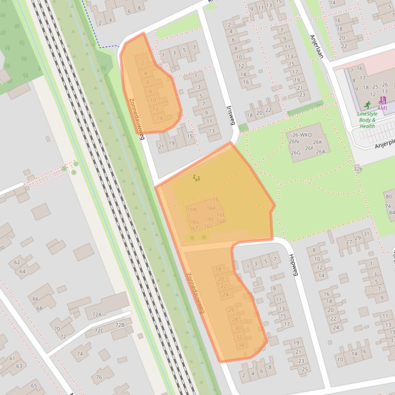 Kaart van postcodegebied 9753GL.