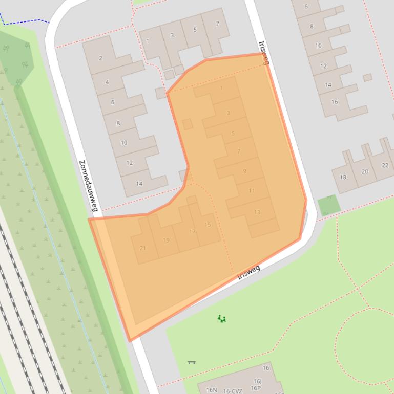Kaart van postcodegebied 9753GM.
