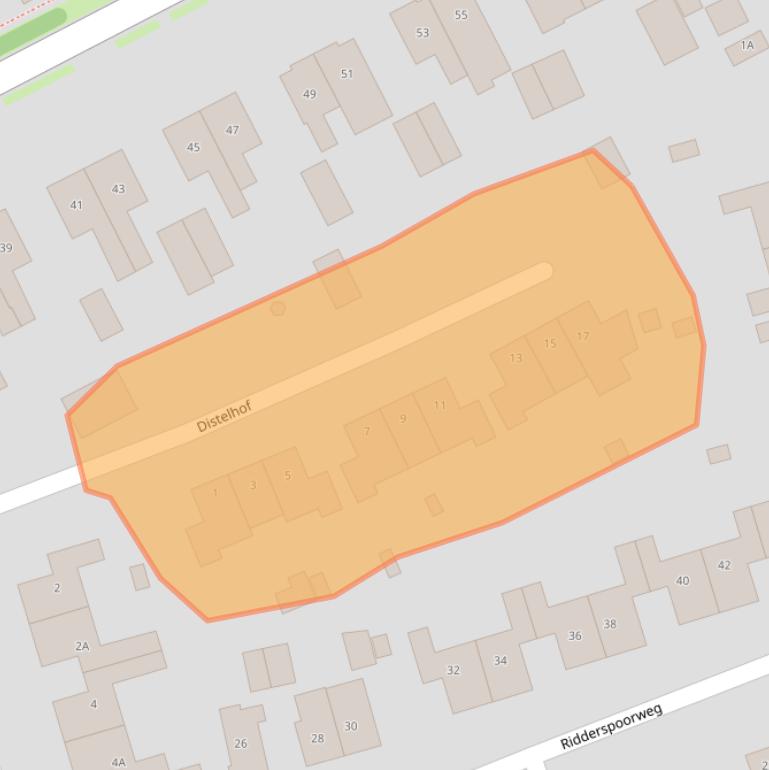 Kaart van postcodegebied 9753GS.