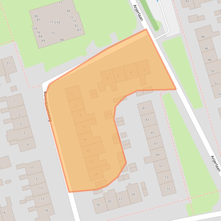 Kaart van postcodegebied 9753HB.