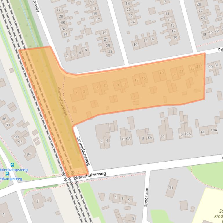 Kaart van postcodegebied 9753HC.