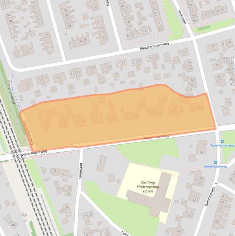 Kaart van postcodegebied 9753HR.