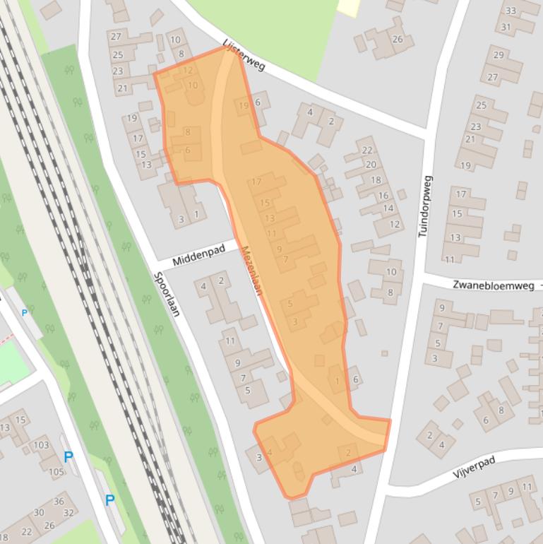 Kaart van postcodegebied 9753HX.