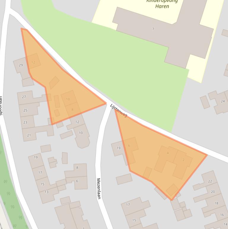 Kaart van postcodegebied 9753HZ.