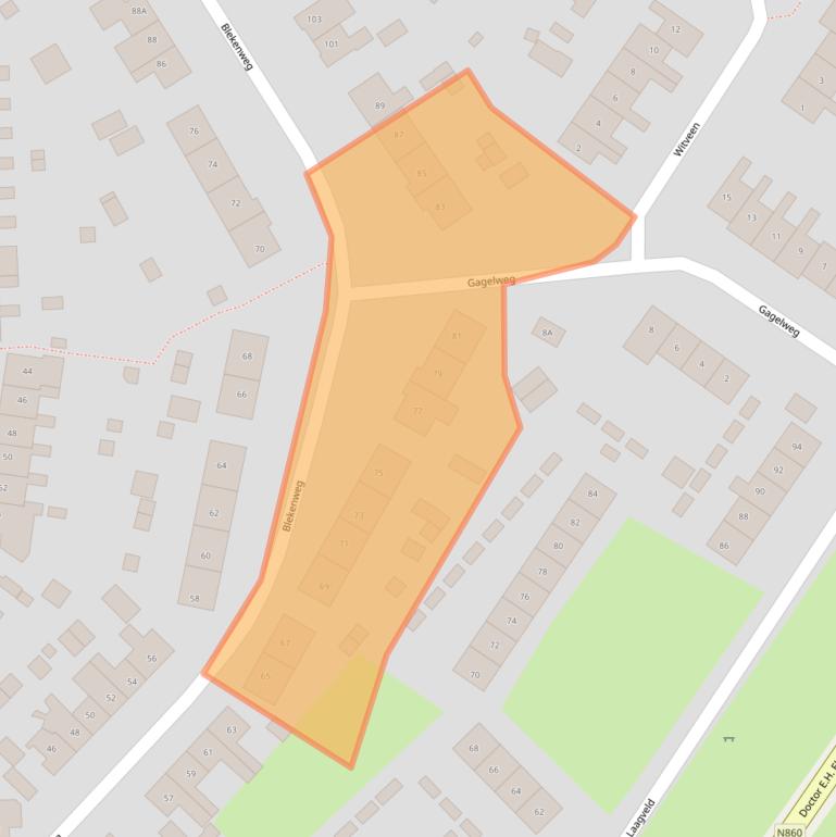 Kaart van postcodegebied 9753JP.