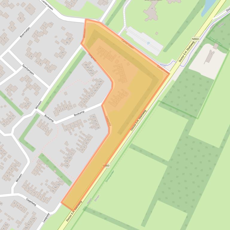 Kaart van postcodegebied 9753KG.