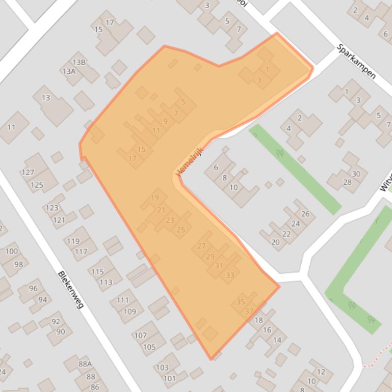 Kaart van postcodegebied 9753KM.