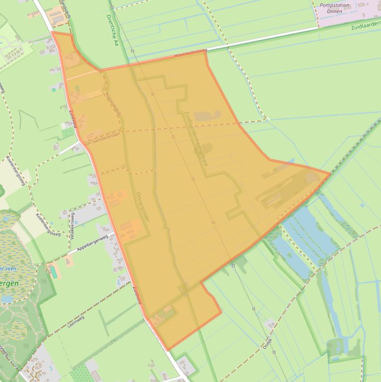 Kaart van postcodegebied 9755TM.