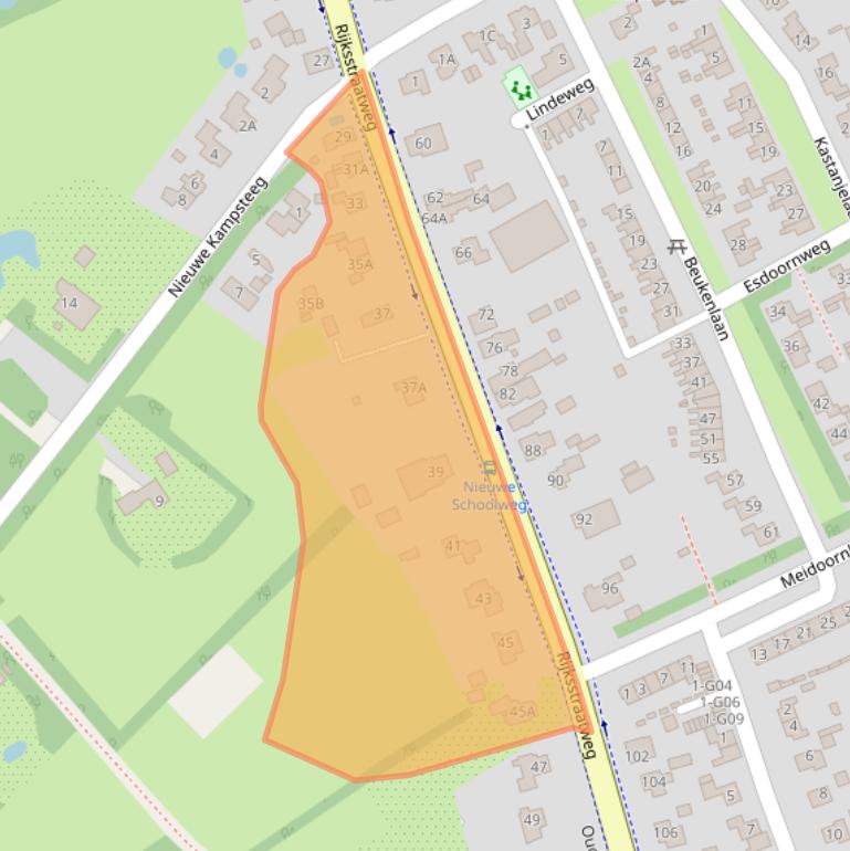 Kaart van postcodegebied 9756AB.