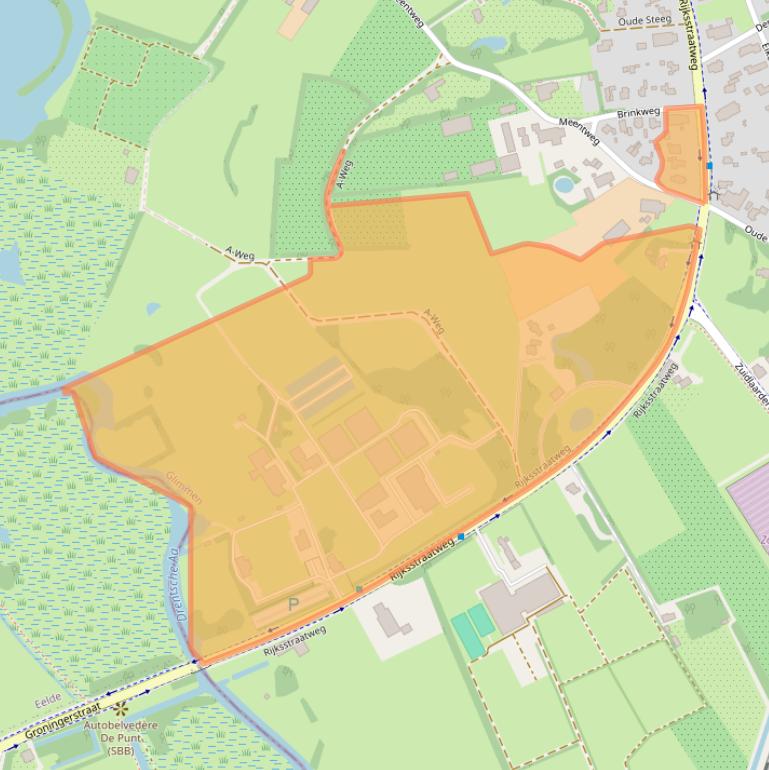 Kaart van postcodegebied 9756AD.