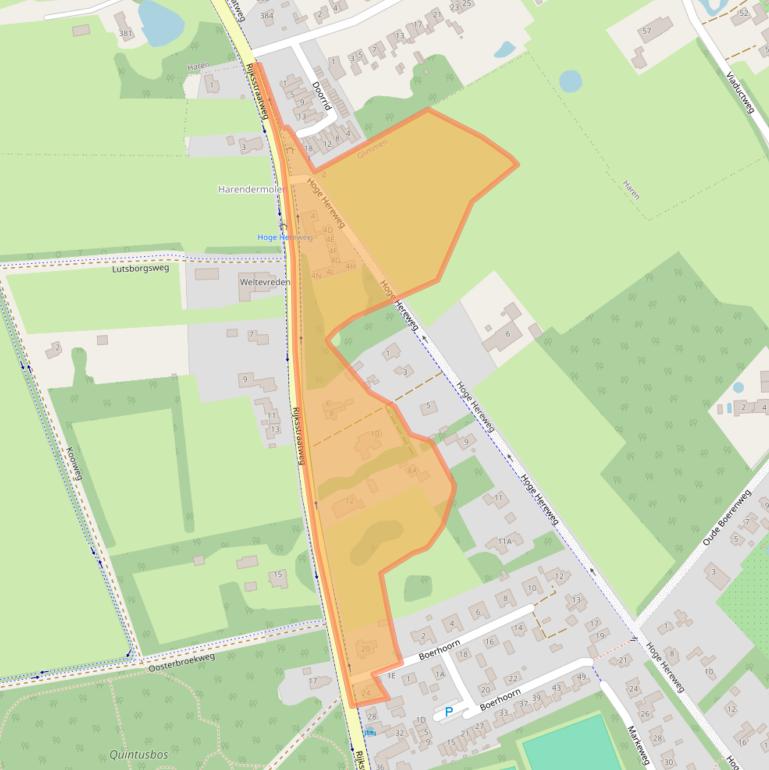 Kaart van postcodegebied 9756AE.