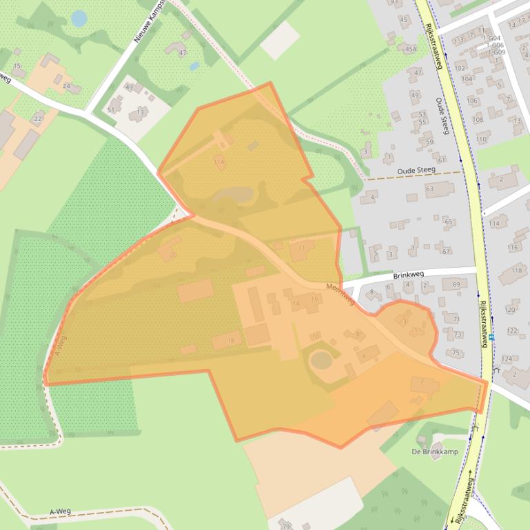 Kaart van postcodegebied 9756AN.