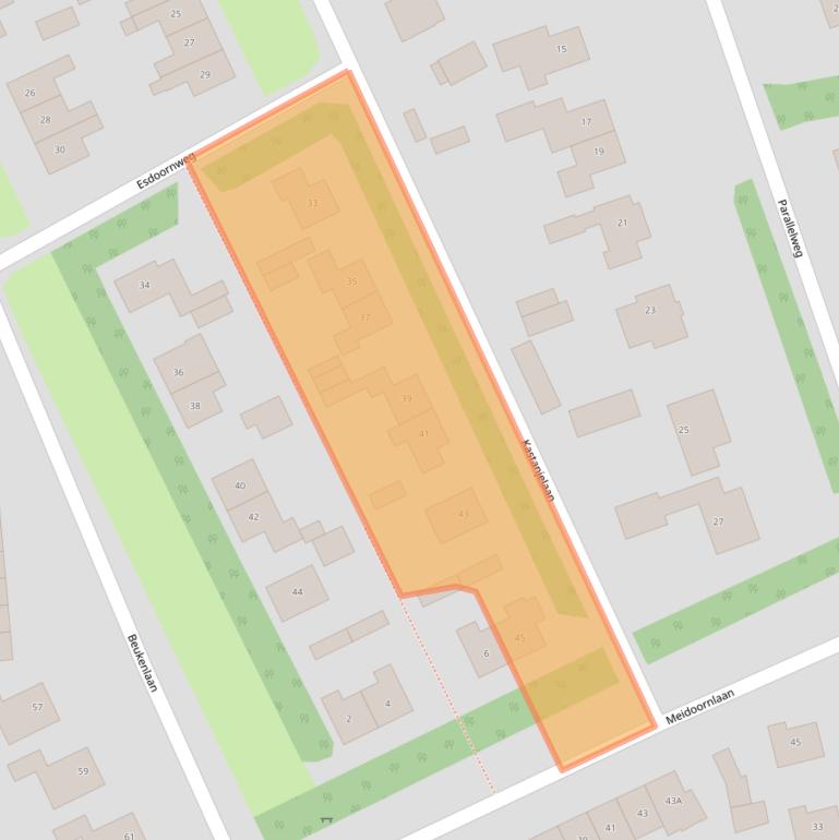 Kaart van postcodegebied 9756BK.