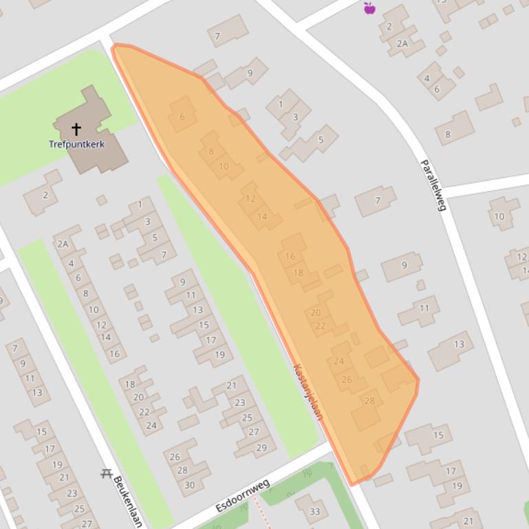 Kaart van postcodegebied 9756BL.