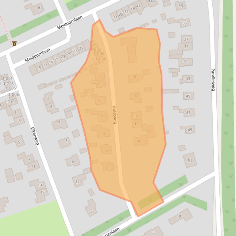 Kaart van postcodegebied 9756BT.